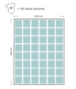 kocyk z kwadratow grafika