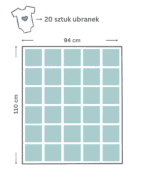 grafika kocyk z kwadratow