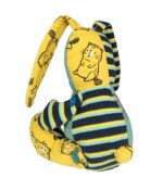 krolik pluszak szyty na zamowienie z ubranek dzieciecych