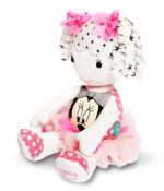 Lala z lokami uszyta z ubranek dziecięcych ze spódniczką tutu